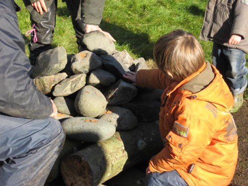 Stones on the altar